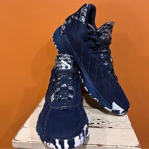 Adidas Dame 7 Dark Blue and White Patterned Sneakers‎ men’s size 11
